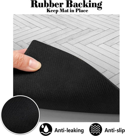 Dog Food Mats for Floors Absorbent, Pet Cat Food Mat - Quick Dry Dog Bowl Mats for Food and Water, Eco-Friendly Pet Supplies