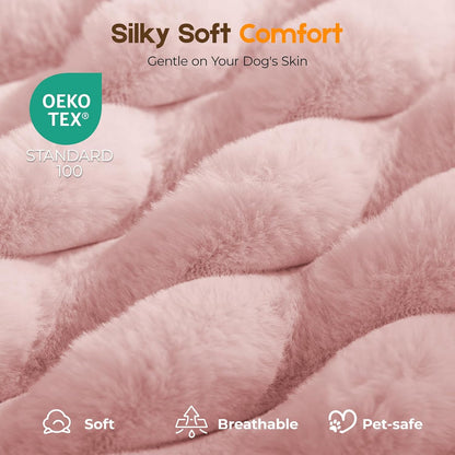Orthopedic Dog Bed for Large Dog, Waterproof Pet Bed,Non-Slip Bottom and Egg-Crate Foam with Removable Washable Cover Crate Bed,Cream,36"x27"x3"