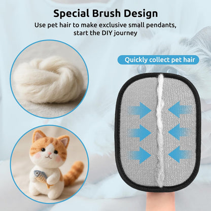 SAWMONG Pet Hair Removal Glove, 2Pcs Cat & Dog Reusable Pet Hair Remover Gloves New Upgrade, Grooming Pet Hair Remover Tool, Alternative to Lint Rollers