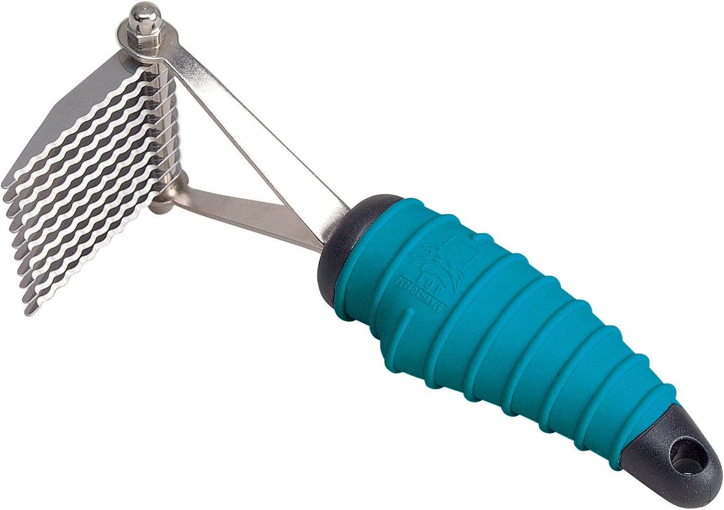Master Grooming Tools Ergonomic Dematting Tools — Molded Tools for Grooming Dogs - 9-Blade Comb, 6⅞", Silver