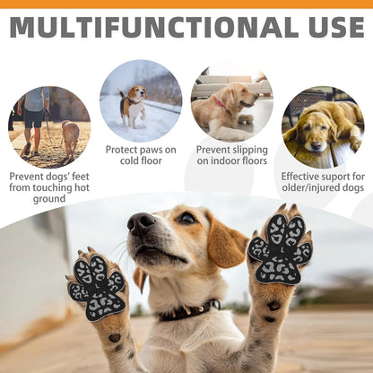 KOOLTAIL Dog Paw Protector Pads for Hot Pavement, Anti-Slip Grips Traction for Senior Dogs on Hardwood Floors,36 pcs Dog Feet Stickers with Stronger Adhesive, Pet Shoes Booties Socks Replacement,XL