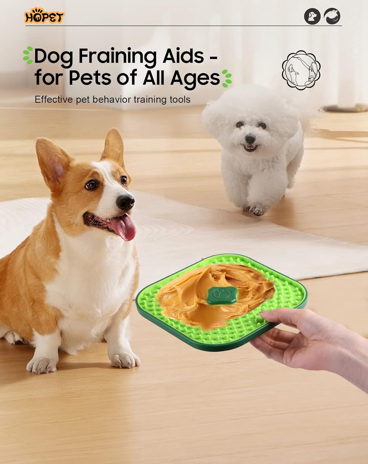 Licking Mat for Dogs, Crate Lick Mats Slow Feeder,Dog Cage Training Tools Pet Licking Mat Slow Feeder for Peanut Butter Kennel Therapy Dog Lick Pads for Boredom Anxiety (2pcs)