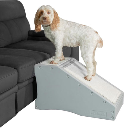 Pet Gear Stramp Stair and Ramp Combination for Dogs/Cats, Easy Step, Lightweight/Portable, Sturdy, Easy Assembly (No Tools Required) 1 Model, Coffee Bean