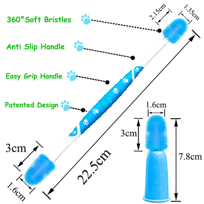 360 ° Dog Toothbrush Pet Toothbrush 360 ° Finger Toothbrush Medium and Large Dogs