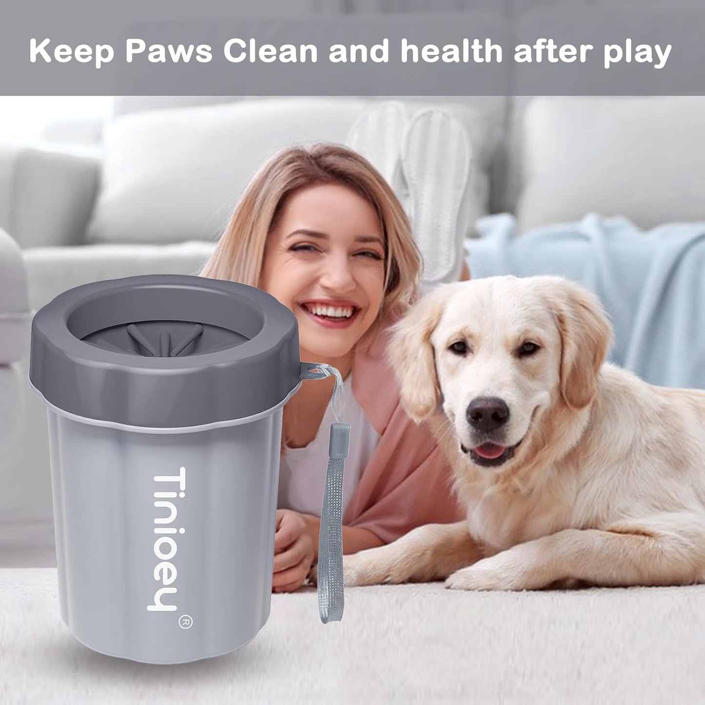 Dog Paw Cleaner for Small Dogs, Dog Paw Washer, Muddy Paw Cleaner, Pet Foot Cleaner, Dog Paw Protector Kit