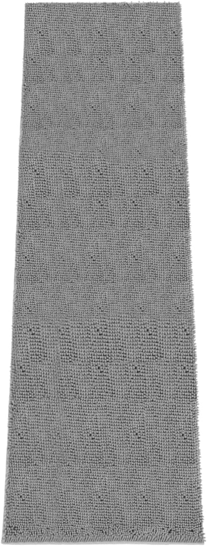 Absorbent Dog Door Mat for Muddy Paws, 60" x 24" Chenille Indoor Mats for Entryway, Trap Dirt Front Door Mat Indoor Entrance Washable Non Slip Soft