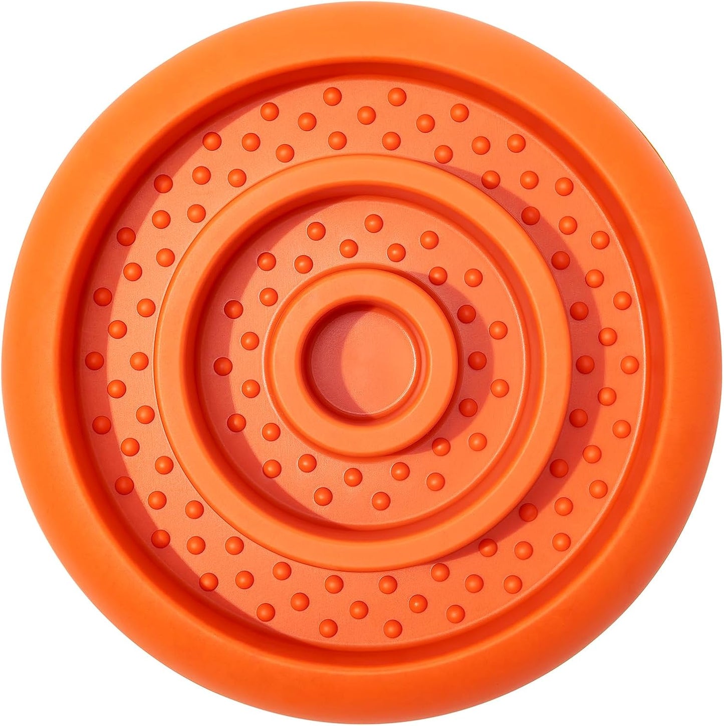 Slow Feeder Lick Mat for Dogs - Keep Them Busy - Natural Rubber Dog Frozen Treat Toys - Durable Interactive Enrichment Toys - Licking Dish for Dog De-Stressing, Red