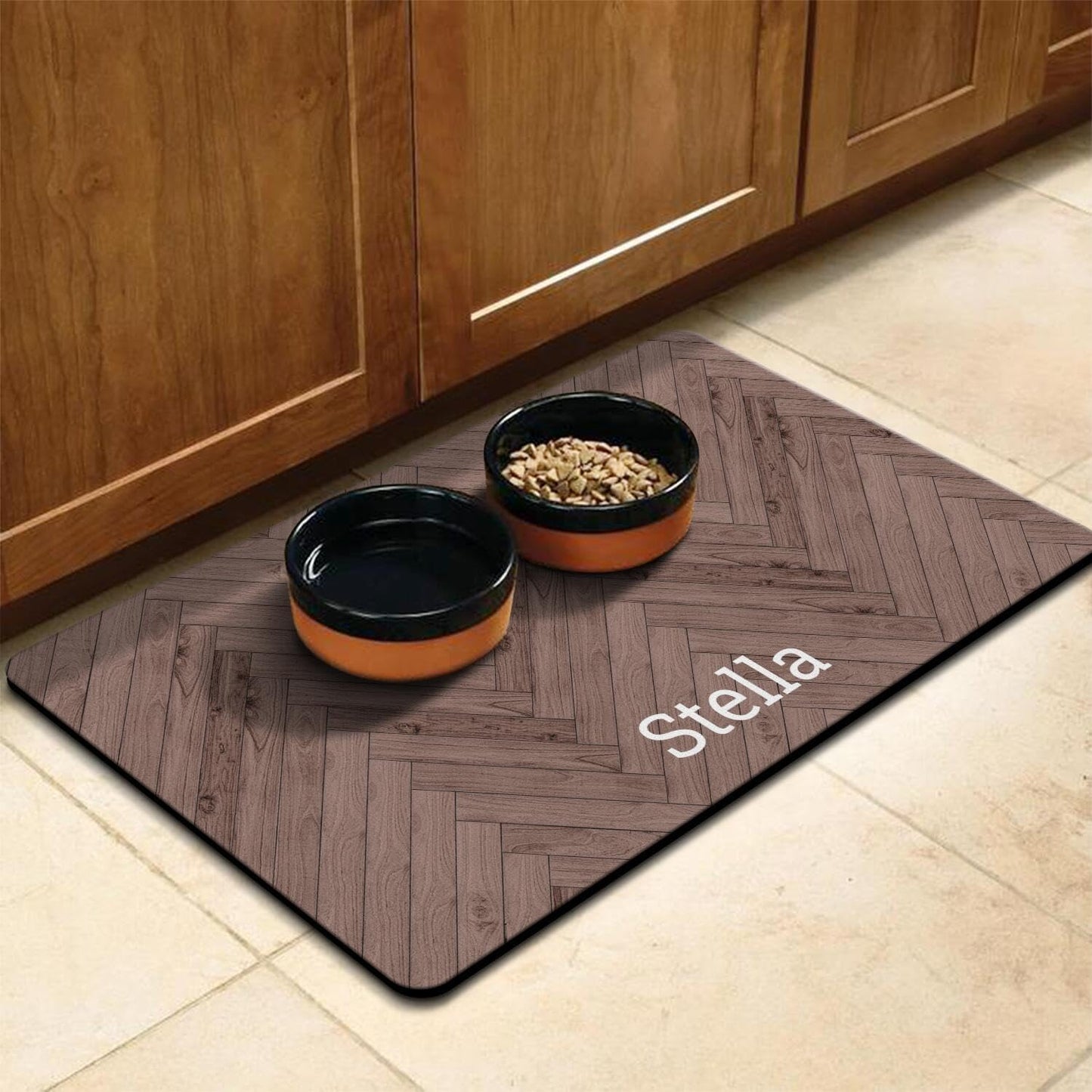 Dog Food Mats for Floors Absorbent, Pet Cat Food Mat - Quick Dry Dog Bowl Mats for Food and Water, Eco-Friendly Pet Supplies