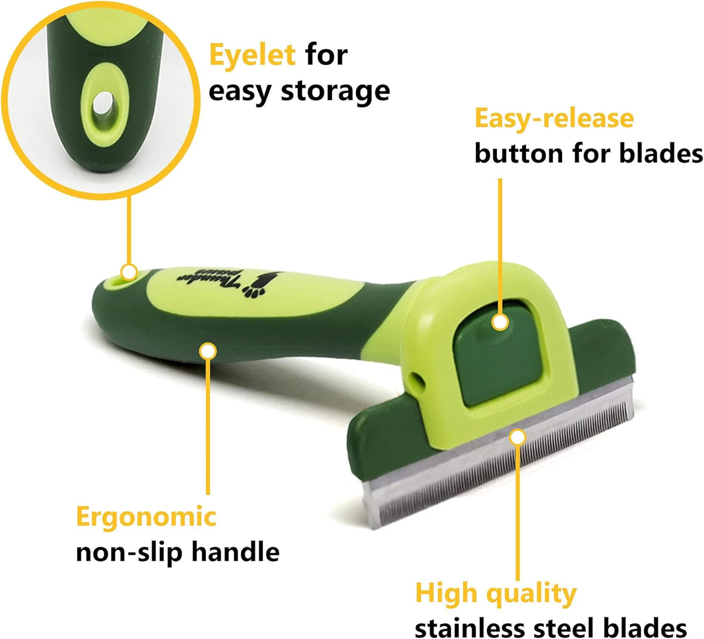 Best Professional De-Shedding Tool and Pet Grooming Brush, D-Shedz for Breeds of Dogs, Cats with Short or Long Hair, Small, Medium and Large (Pink)