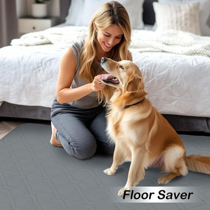 hyha Waterproof Dog Bed Blanket, Soft Pet Blankets, Waterproof Couch Cover for Dogs, Reversible Sofa Covers Washable for Furniture (30x70 Inch, Grey/Dark Grey)