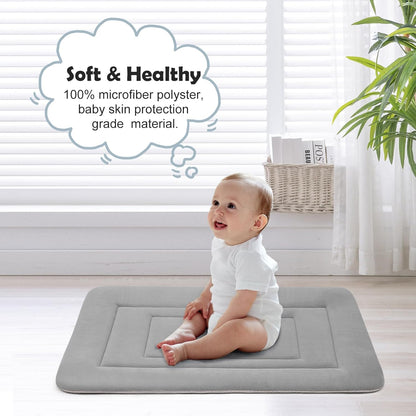 Dog Bed Soft Dog Crate Bed Pad Mat, 42 in Non Slip Bottom Washable Beds for Large Dogs, Pet Bed Mattress Kennel Pad, Dark Gray
