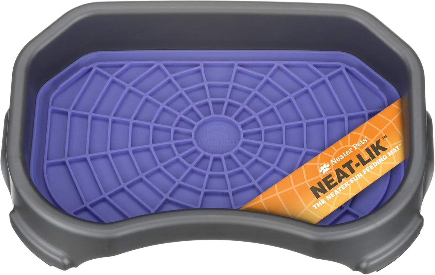 Neater Pets Neat-LIK Dog Lick Mat w/Mess-Proof Tray, Lick Mat for Dogs, Cats, Puppy, Reduces Anxiety & Boredom, Peanut Butter Slow Feeder, Interactive Treat Licking Pad (Green/Vanilla Bean)