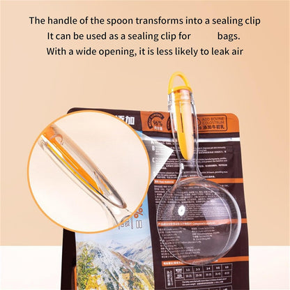 Ergonomic Pet Food Portion Scoops Featuring Bag Clip and Nonslip Handle for Dry Kibble Storage Pet Food Scoops with Clip
