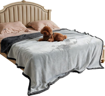 Kritter Planet Waterproof Dog Blanket, Reversible Water Proof Pet Blanket for Couch, Bed & Sofa, Washable Couch Covers for Large Dogs - Protects Furniture from Fur, Dirt, and Accidents
