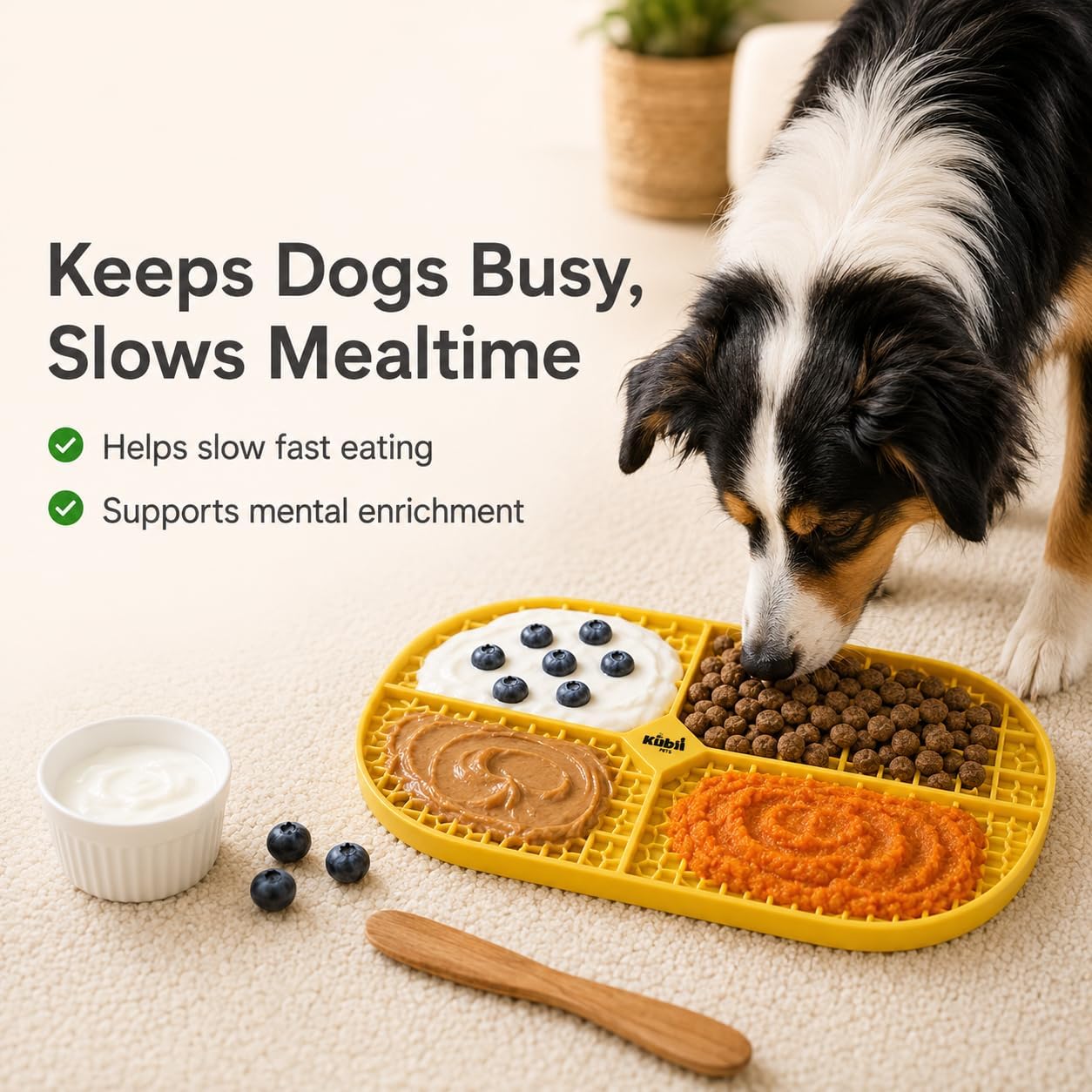 Ovalicious Slow Feeder Lick Mat for Dogs – Interactive & Dishwasher Safe