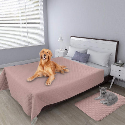 Easy-Going 100% Waterproof Dog Bed Cover, Non-Slip Pet Blanket for Furniture, Washable Couch Cover, Repleasement Sofa Cover (68x82 in,Gray)