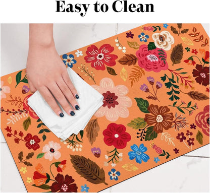 Dog Food Mats for Floors, Absorbent Dog Bowl Mat for Food and Water Dispenser, Quick Dry Cat Food Mat Pet Supplies