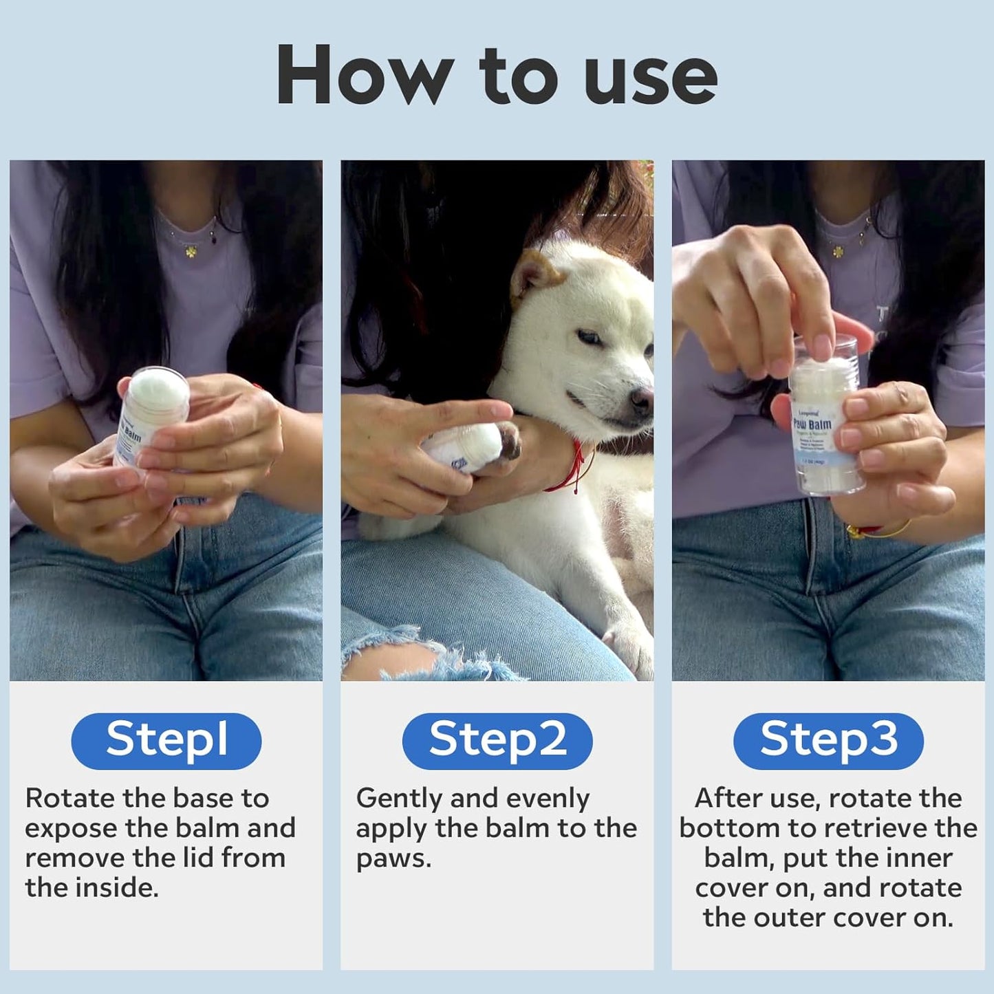 Leopong Dog Paw Cleaner,Dog Paw Wash Care for Dogs Large Medium Small XL Breed,2 Pack Waterless Foam with Silicone Scrubber, Dogs Cats Feet Paw Cleaner