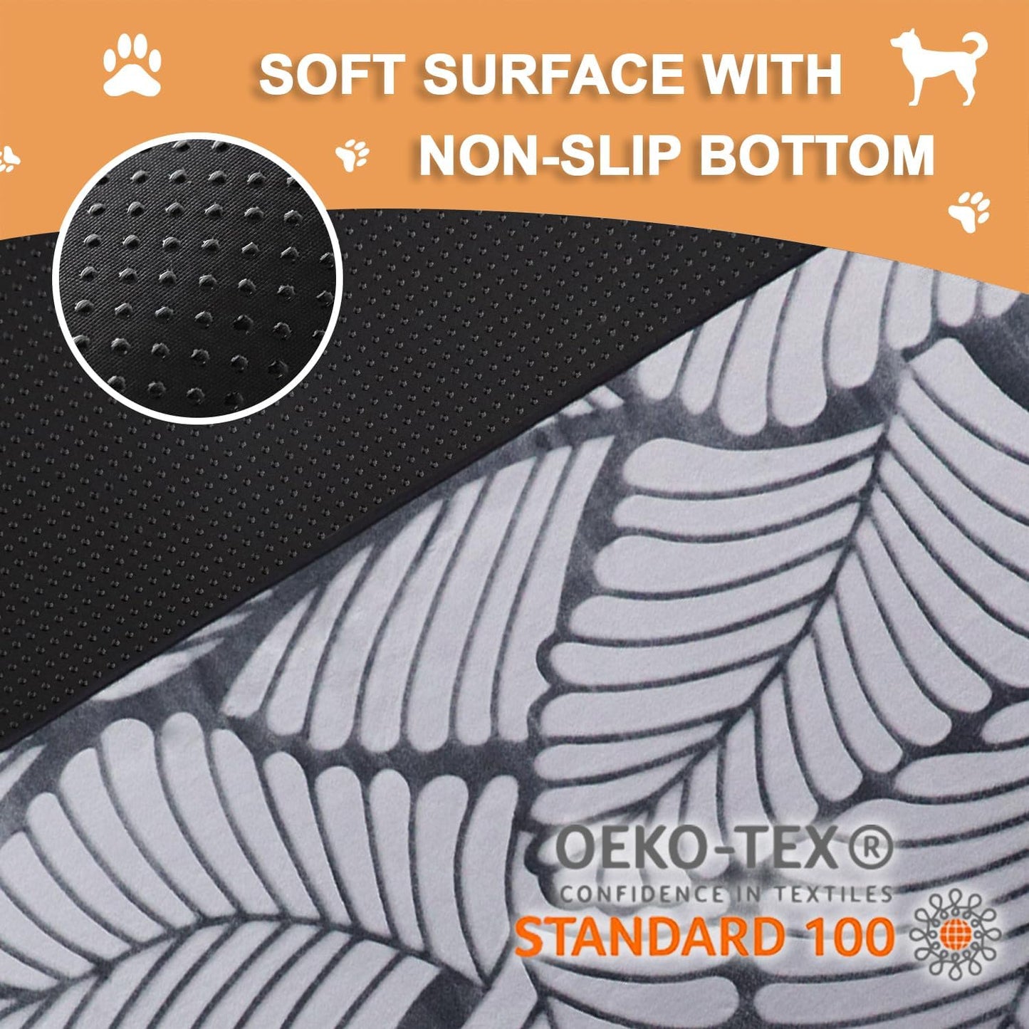 Qeils Reusable Puppy Pads, 2 Pack Washable Pee Pads for Dogs, Waterproof Non Slip Wee Wee pad, Absorbent and Leakproof Training Mats for Potty, Crate, Playpen, Bed, Sofa, 18"x 24"