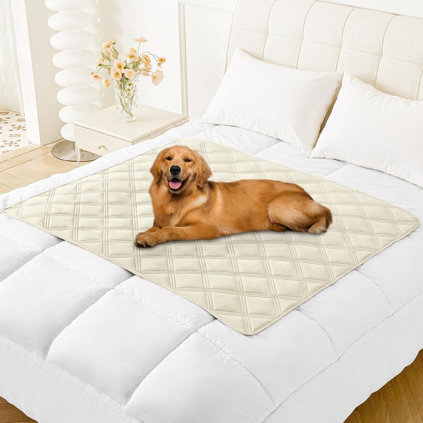 Smiry Waterproof Dog Bed Cover Blanket 30x70, Soft Reversible Pet Blanket, Washable Leakproof Cats Dogs Couch Cover for Sofa, Couch, Furniture, Grey/Dark Grey