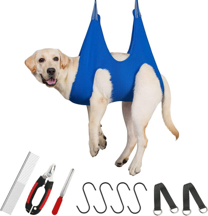 Guzekier Dog Grooming Hammock Harness for Dogs, Dog Nail Clipper