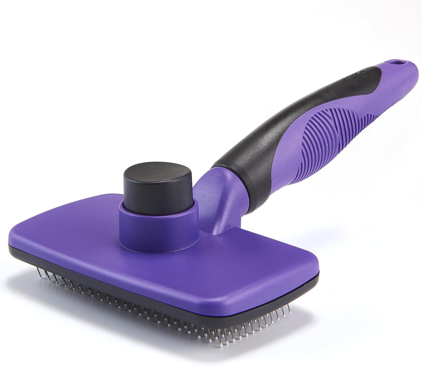 Self Cleaning Slicker Brush for Dogs& Cats, Skin Friendly Grooming Brush for Shedding Long&Short Haired Dogs& Cats, Deshedding Pet Supplies Accessories, Green