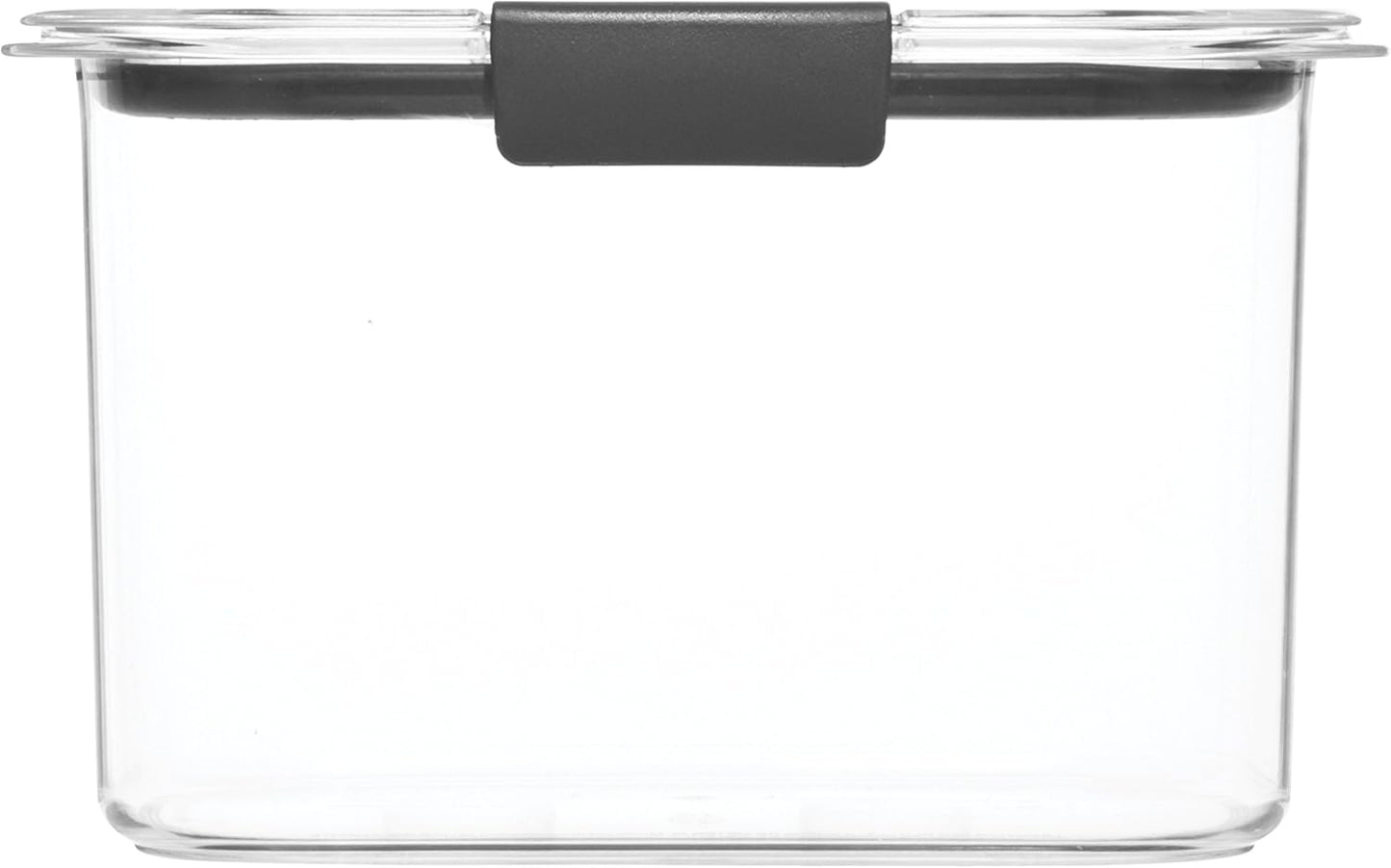 Rubbermaid Brilliance 16-Cup Airtight Food Storage Container with Lid Clear/Grey - optimal for pantry organization flour sugar and food storage