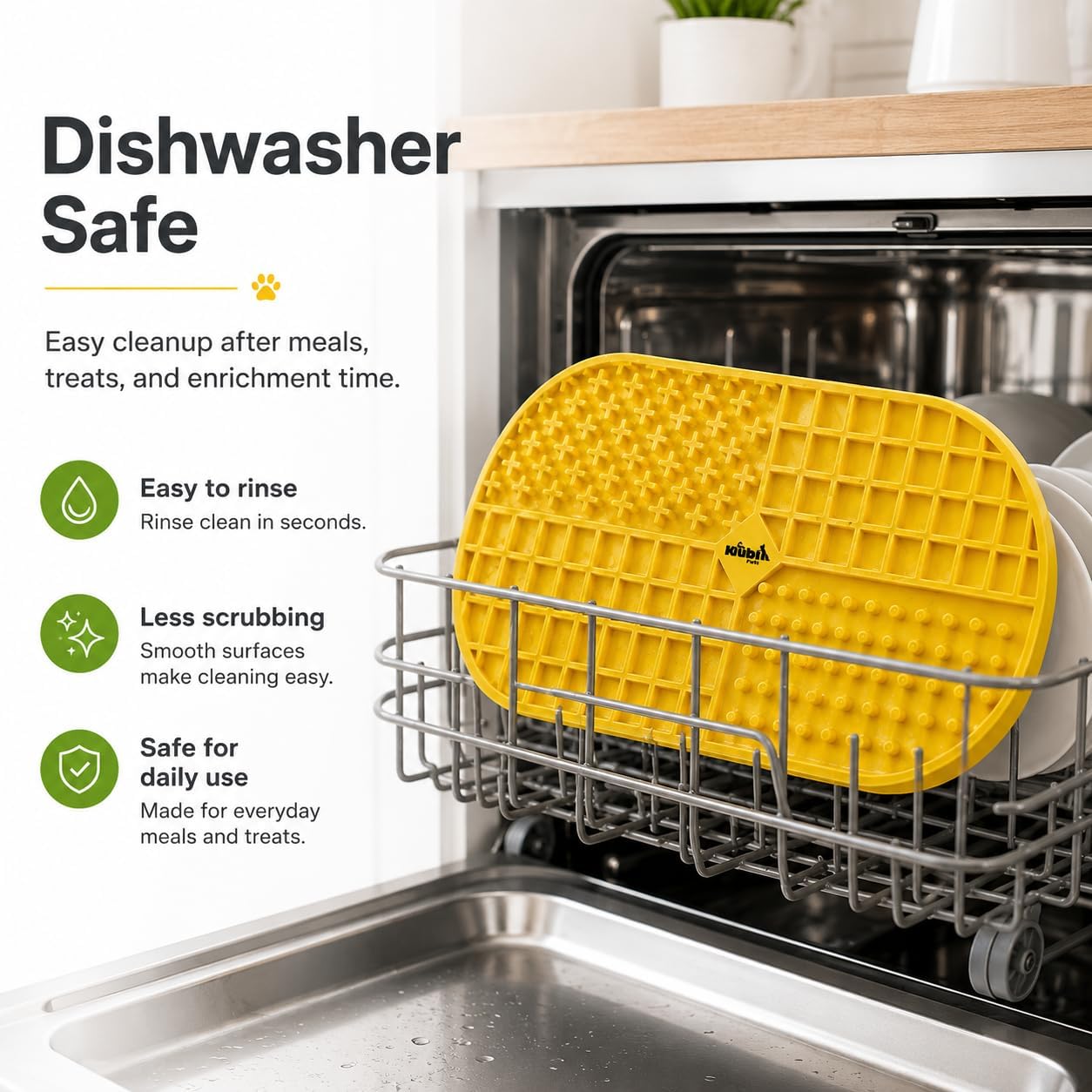 Ovalicious Slow Feeder Lick Mat for Dogs – Interactive & Dishwasher Safe