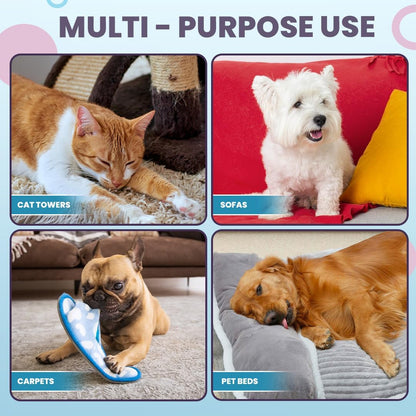 Carpet Rake for Pet Hair Removal Set, Pet Hair Remover Broom, Carpet Hair Removal Tool for Pet Hair on Matted Carpets, and Rugs, Effective Cat Dog Hair Broom Remover Brush for Rug Deep Cleaning