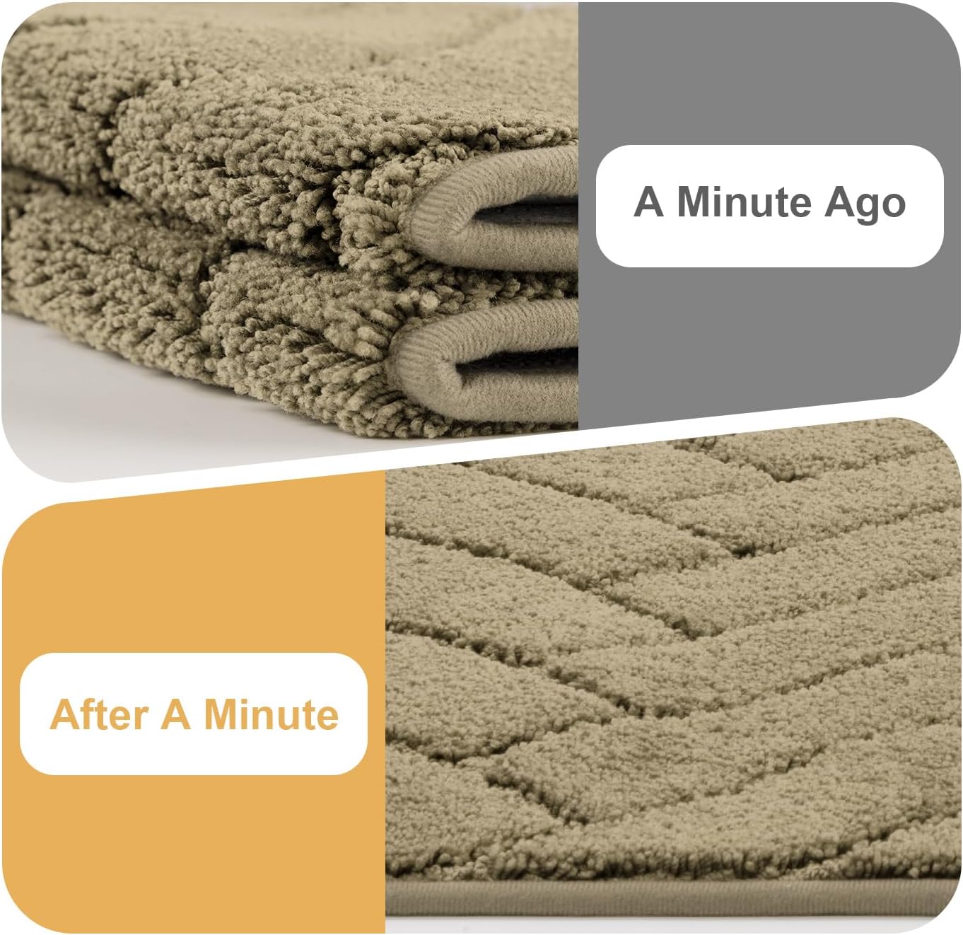 Tindbea Dog Mat for Mud Paws,Absorbs Moisture Dirt Non-Slip Washable Mud Mat for Dogs,Soft Rubber Backing Front Inside Pet Rug for Entryway, Dog Paws, Patio(20"x48",Charcoal)