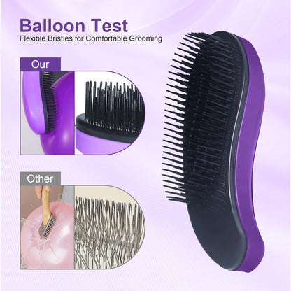Small Dog Brush- Grooming Tool for Teddy, Yorkies, Maltese, Shih Tzu, Chihuahua - Puppy Hair Brush (Blue)