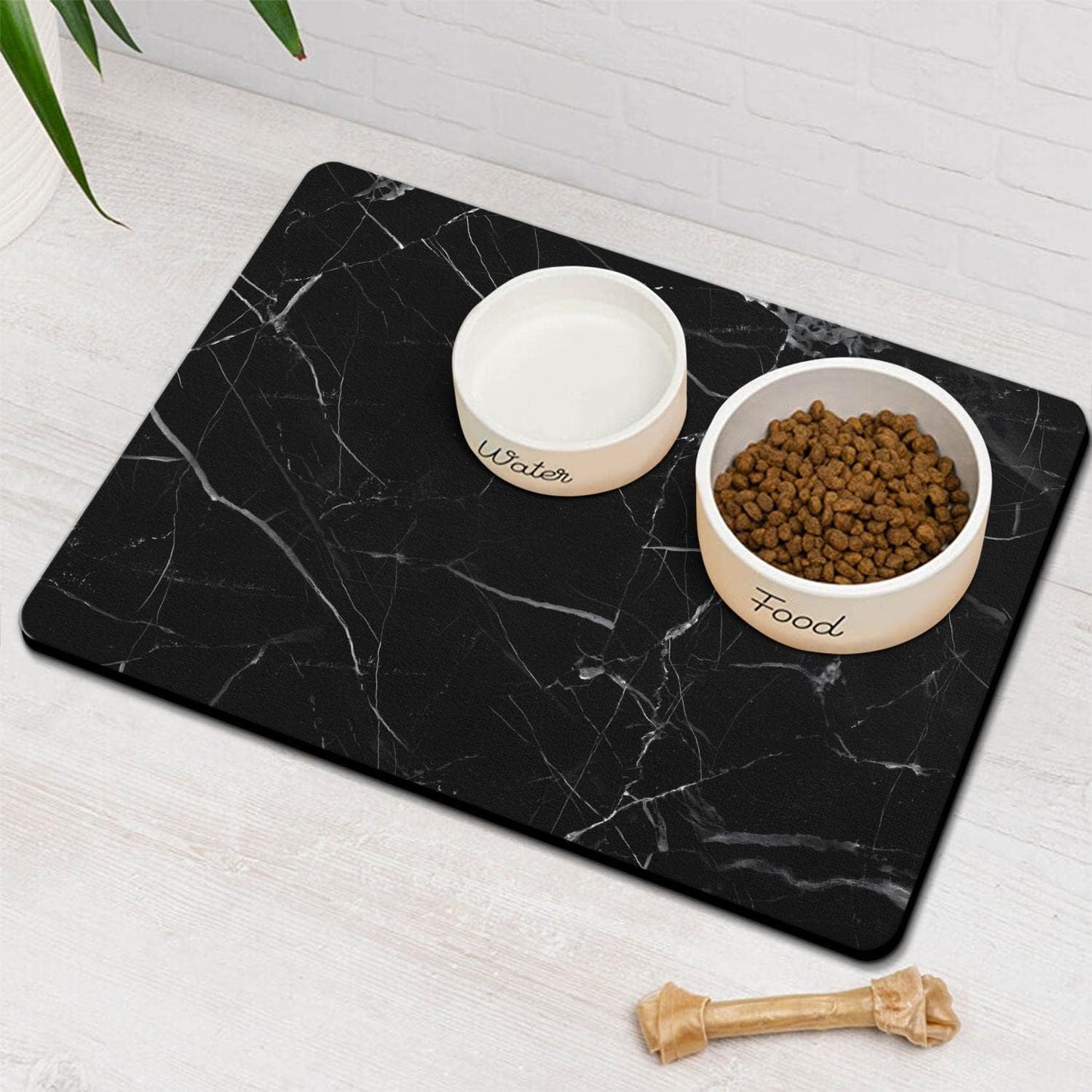 Dog Food Mats for Floors Absorbent, Pet Cat Food Mat - Quick Dry Dog Bowl Mats for Food and Water, Eco-Friendly Pet Supplies