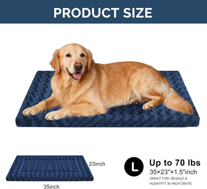 Dog Bed Mat – Soft & Comfortable Dog Kennel Pad for Crate – Durable Crate Bed & Mat for Dogs & Cats – Ideal for Crate, Kennel, and Home Use