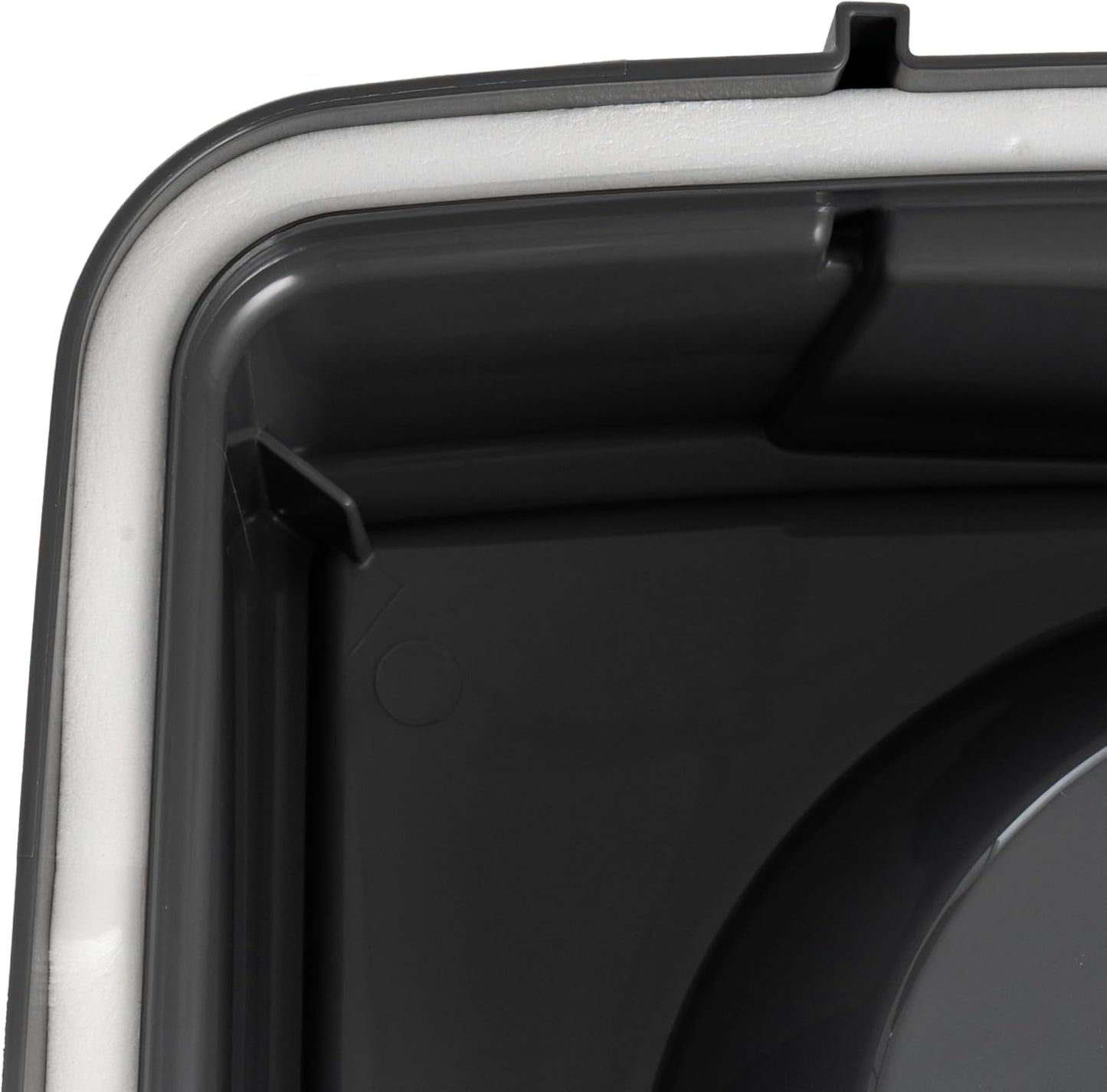 IRIS USA Dog Bowls Elevated with Storage, 15" H Raised Feeding Station, Dog Bowl Stand with Airtight Food Storage Holds 47 lbs, 2 Removable 64 oz Stainless Steel Bowls for Large Dogs, Smoke/Black