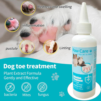 Dog Paw Cleaning Solution,3.4 FL Oz Pet Paw Cleaner,Dog Paw Cleaner, Pleasant Smell Dog Foot Cleaner, Deep Clean Paw Cleaner for Dogs and Cats,No Rinse Dog Paw Washer