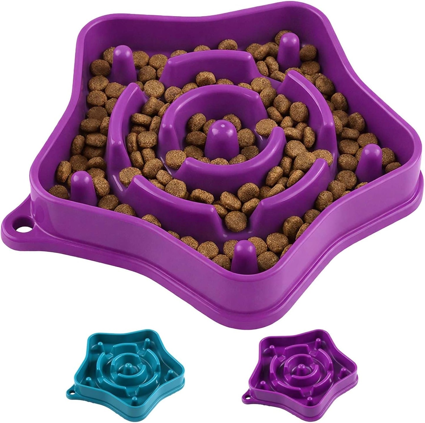 Pet Slow Feeder Bowl for Small Dogs, Puzzle Feeder for Petite Dogs, Anti-Choking, Slow Eating, 350ML Capacity, BPA-Free, Small Size