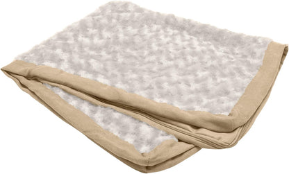 Furhaven Replacement Dog Bed Cover Ultra Plush Faux Fur & Suede Mattress, Machine Washable - Gray, Large