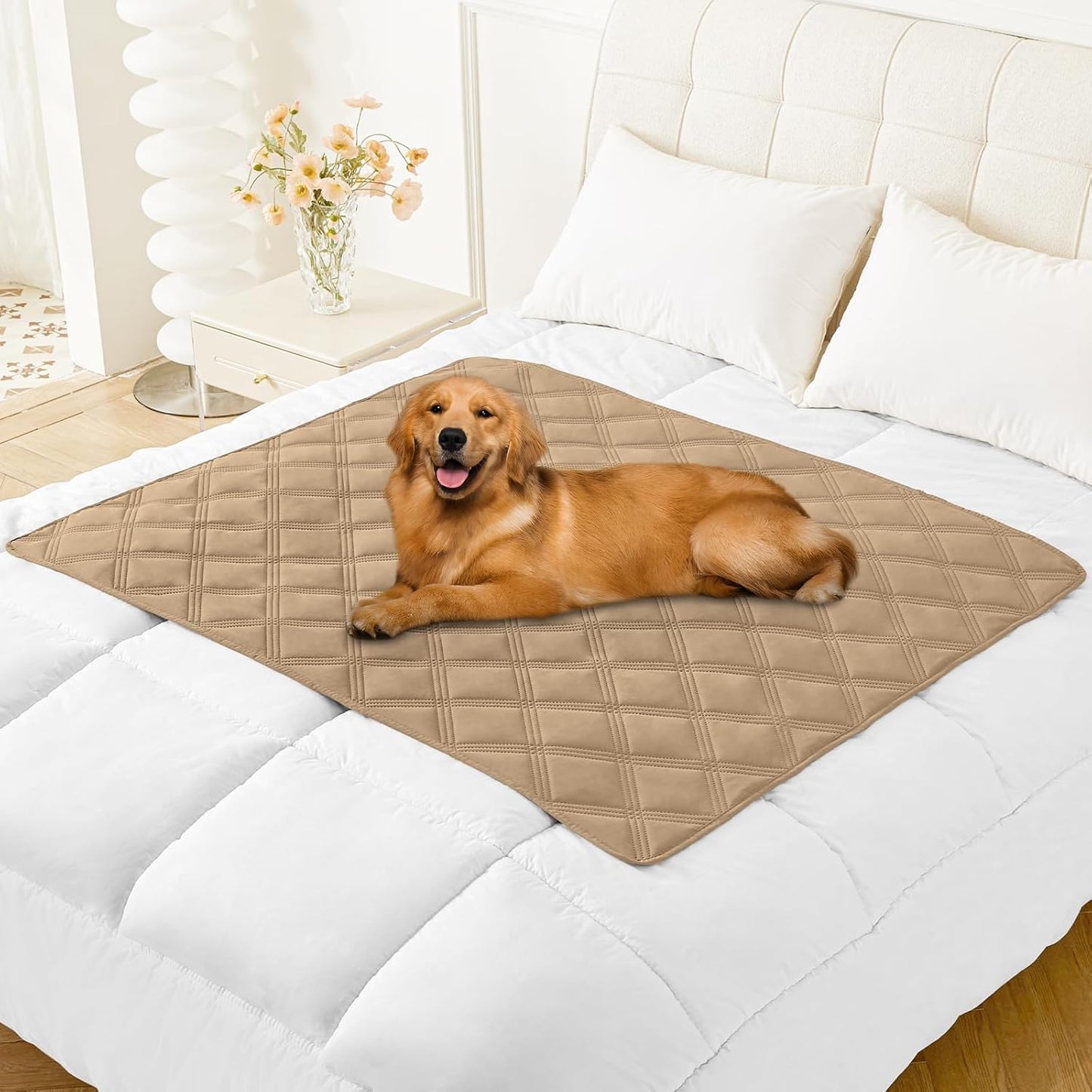 Smiry Waterproof Dog Bed Cover Blanket 30x70, Soft Reversible Pet Blanket, Washable Leakproof Cats Dogs Couch Cover for Sofa, Couch, Furniture, Grey/Dark Grey