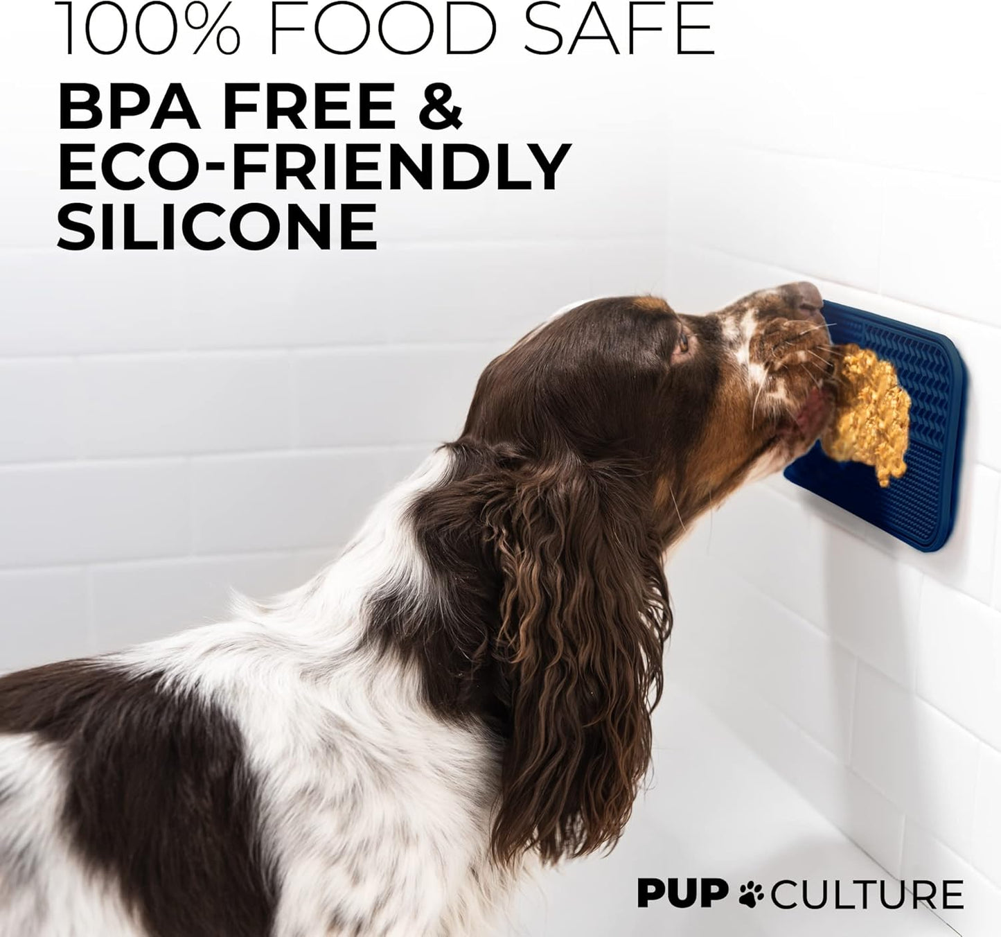 Pup Culture Dog Lick Mat for Dogs, Feeding Pad for Anxious Pets Plus 4 Different Puzzles for Mental Stimulation for Dogs - Supports Mental, Dental, and Digestive Health, Bite Resistant and Heavy Duty