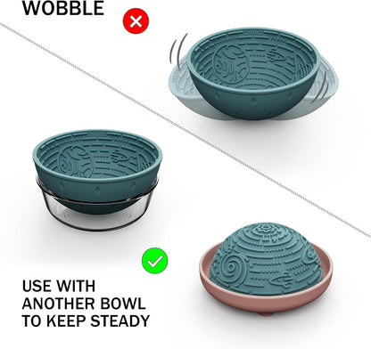 OHMO Lick Mat for Dogs and Cats(Small, Camo&Light Green, 2pcs) Enrichment Accessories Toy Space Star Easy Clean Pet Slow Feeder/Suction Cups, Licking Pad for Anxiety Relief and Boredom Reduction