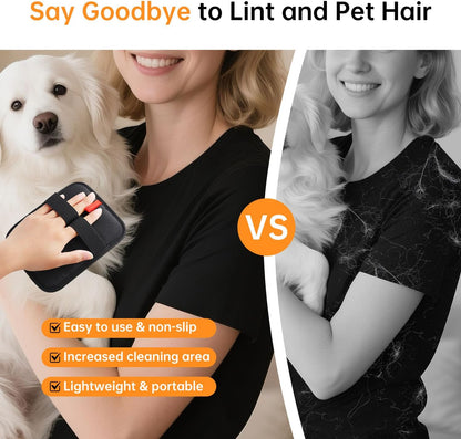 1 Pcs Pet Hair Removal Gloves Brush, Reusable Cat Dog Electrostatic Hair Remover Grooming Glove Tool