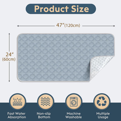 FunFurry Washable Pee Pads for Dogs - 4 Pack Reusable Pee Pads，Waterproof Puppy Pads，Pet Training Pads，Super Absorbent with Dog Paw Shape Non-Slip Backing (Cream, 18" X 24" - 4 Pack)