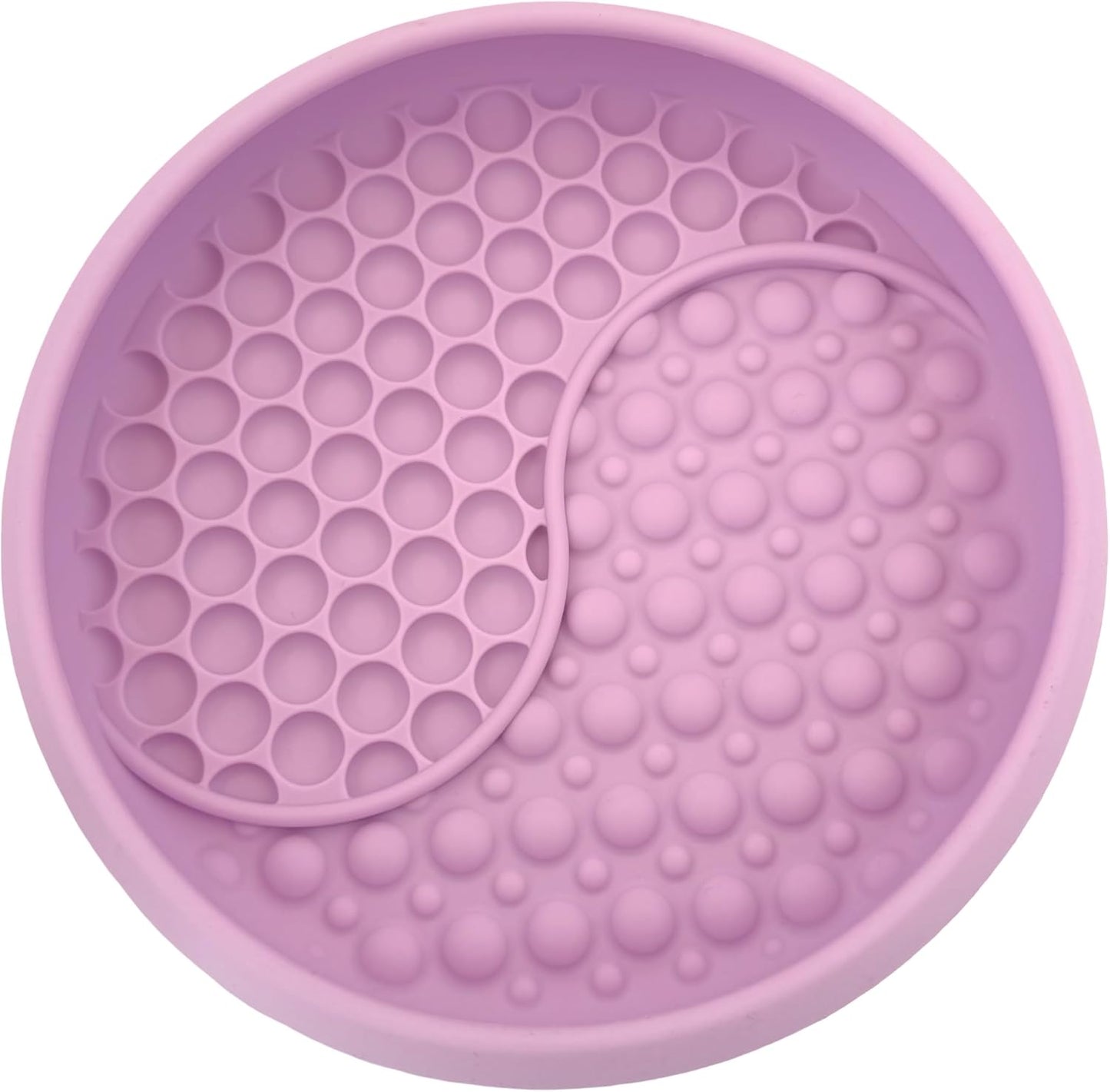 YAMI Dog Lick Bowl, Lick Mat for Dogs, Wet Food Cat Slow Feeder, Freeze Bowl, Enrichment & Puzzle Toy for Anxiety Relief, Food-Grade Silicone, Suction Cups, Dishwasher Fit, for All Breed (Light Gray)
