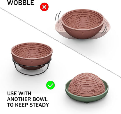 OHMO Lick Mat for Dogs and Cats(Small, Camo&Light Green, 2pcs) Enrichment Accessories Toy Space Star Easy Clean Pet Slow Feeder/Suction Cups, Licking Pad for Anxiety Relief and Boredom Reduction