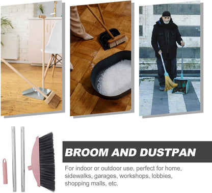 Heavy Duty Pet Hair Broom with Long Handle Angle Indoor Floor Cleaning Broom for Home and Courtyard for Hair and Dust Removal