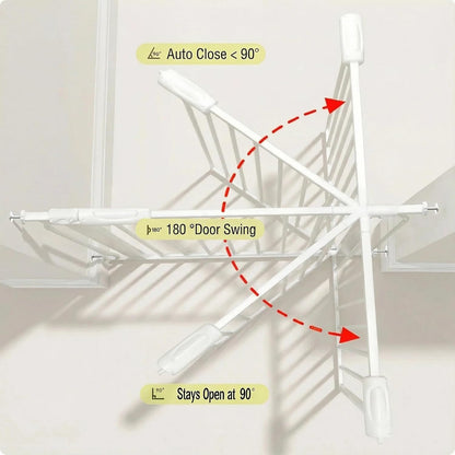Extra Wide 76.4-81 Inch Large Baby Gates for Stairs, Doorways - No Drilling, Pressure Mounted Pet Gates for Kids & Dogs
