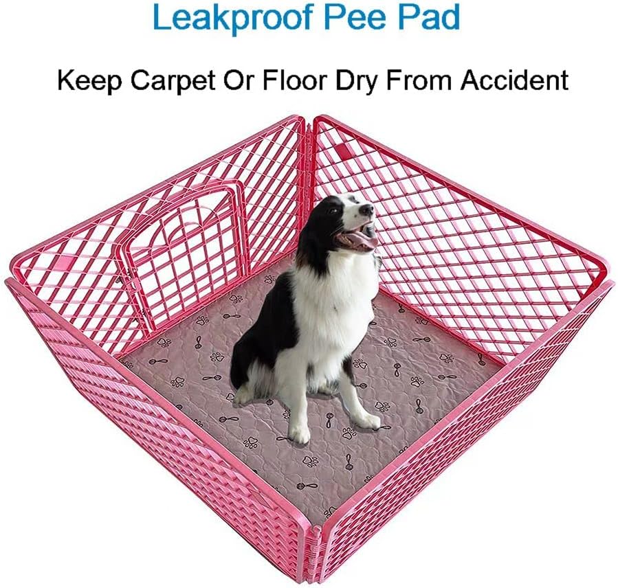 Peepeego 2Pack Pee Pads for Dogs Washable+Free Dog Comb, Waterproof Rugs 36”x48, Absorbent Dog Pads Reusable, Non Slip