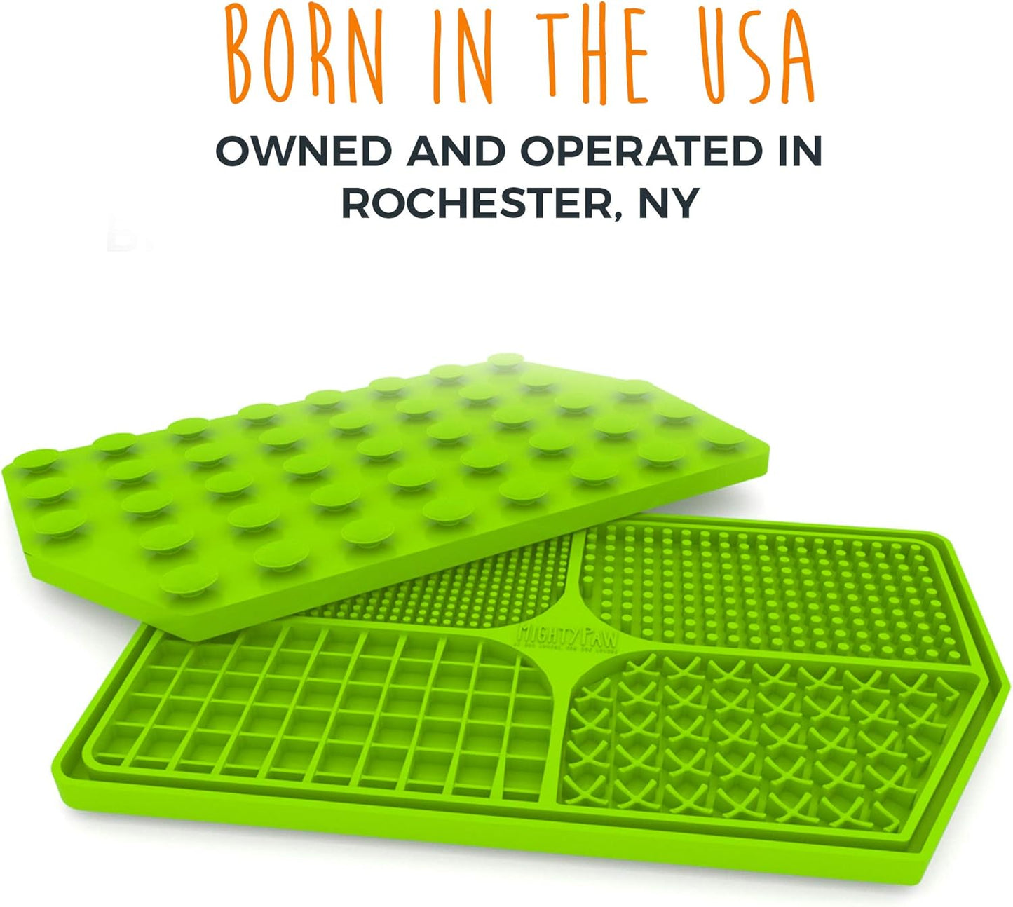 Mighty Paw Interactive Dog Lick Pad | Anxiety Relief, Dishwasher Safe, 4 Textures. Great for Dental Health. Dog Enrichment Toys for Medium Dogs, Lick Mat for Dogs Large Breed