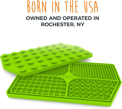 Mighty Paw Interactive Dog Lick Pad | Anxiety Relief, Dishwasher Safe, 4 Textures. Great for Dental Health. Dog Enrichment Toys for Medium Dogs, Lick Mat for Dogs Large Breed