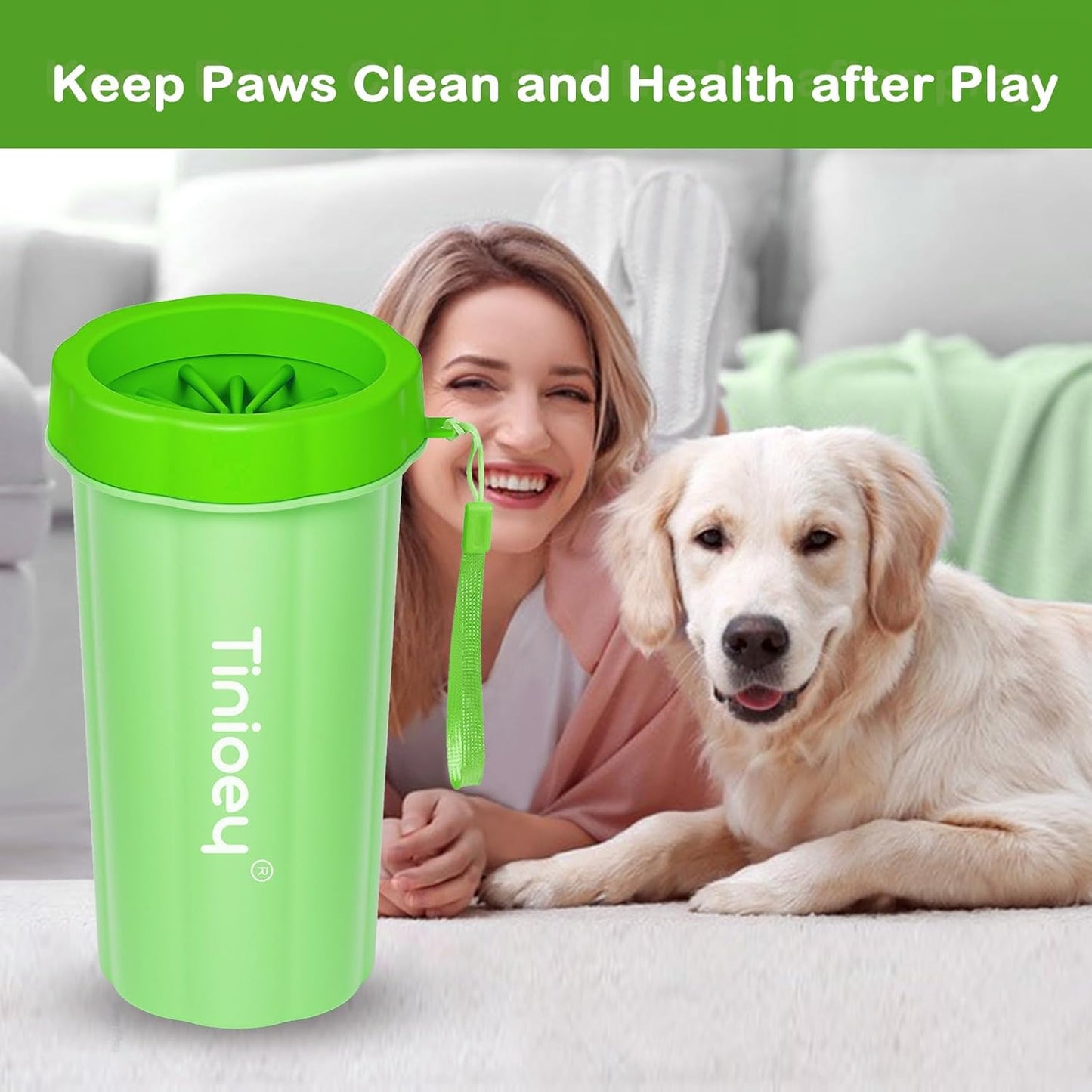 Dog Paw Cleaner for Small Dogs, Dog Paw Washer, Muddy Paw Cleaner, Pet Foot Cleaner, Dog Paw Protector Kit